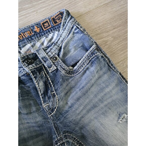 Rock Revival Lanny Embroidery Distressed Mens Boot Cut Denim Jeans 29x29 - Picture 11 of 12